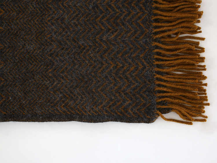 【正規取扱店】ウールコーム付き KLIPPAN クリッパン ウール スロー ZIGZAG (SIZE:130cm×200cm /ダークブラウン)KP200108 i-33141 | KLIPPAN | 03