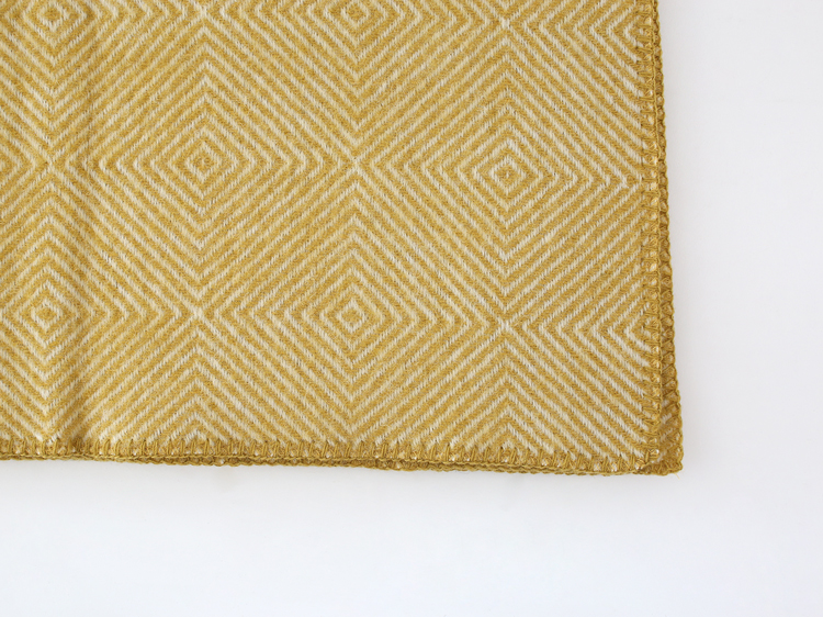 【正規取扱店】KLIPPAN クリッパン リサイクルウール ハーフスロー グースアイ (SIZE:90cm×130cm /イエロー)KP231704 i-33143 | KLIPPAN | 03