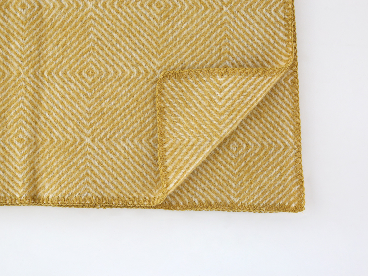 【正規取扱店】KLIPPAN クリッパン リサイクルウール ハーフスロー グースアイ (SIZE:90cm×130cm /イエロー)KP231704 i-33143 | KLIPPAN | 04