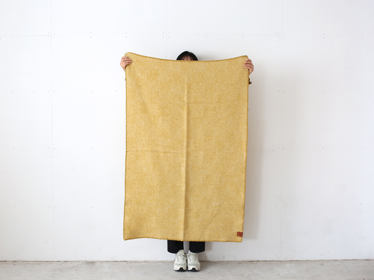 【正規取扱店】KLIPPAN クリッパン リサイクルウール ハーフスロー グースアイ (SIZE:90cm×130cm /イエロー)KP231704 i-33143 | KLIPPAN | 05