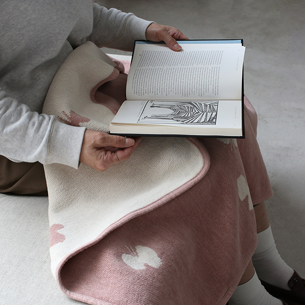 【正規取扱店】KLIPPAN クリッパン シュニールコットン ミニブランケット CHOUCHO(SIZE:70cm×90cm スモーキーピンク) KP892982 32451 | KLIPPAN