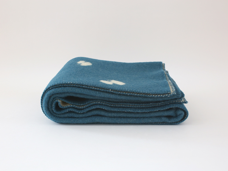 【正規取扱店】KLIPPAN クリッパン ウールシングルブランケット CHOUCHO(SIZE:130cm×180cm ブルーグリーン) KP893070 i-33146 | KLIPPAN | 02