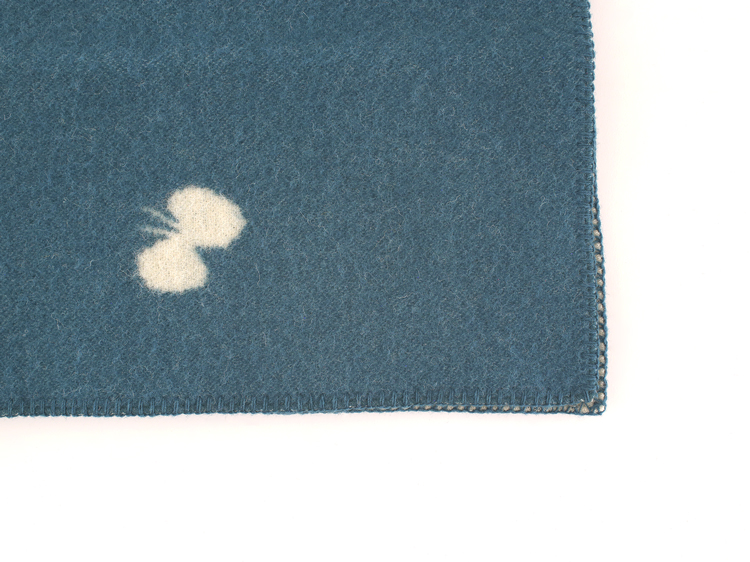 【正規取扱店】KLIPPAN クリッパン ウールシングルブランケット CHOUCHO(SIZE:130cm×180cm ブルーグリーン) KP893070 i-33146 | KLIPPAN | 05