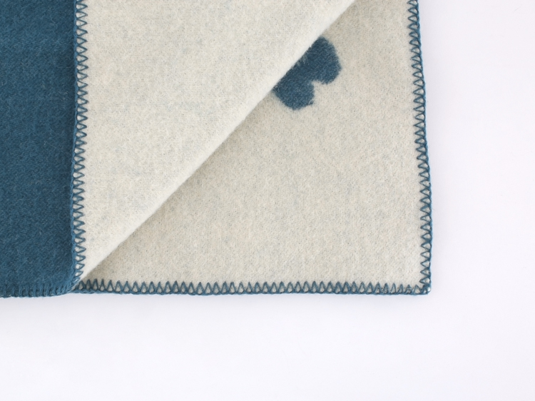 【正規取扱店】KLIPPAN クリッパン ウールシングルブランケット CHOUCHO(SIZE:130cm×180cm ブルーグリーン) KP893070 i-33146 | KLIPPAN | 06