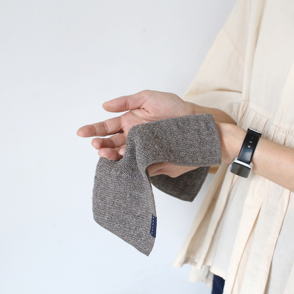 【kontex】Lana（ラーナ）ハンカチ 24×24 ブラウン 今治タオル 33290 | kontex