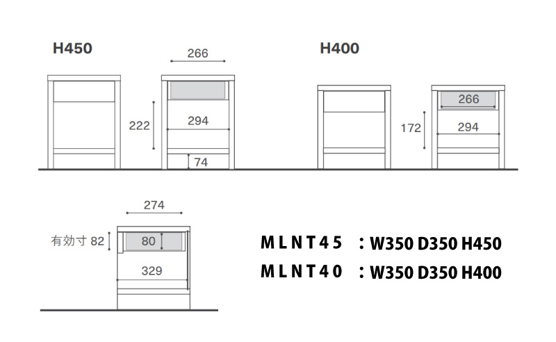 MASTERWAL MORELESS NIGHT TABLE MLNT-WN/RO/BC/ZK マスターウォール | MASTERWAL | 04