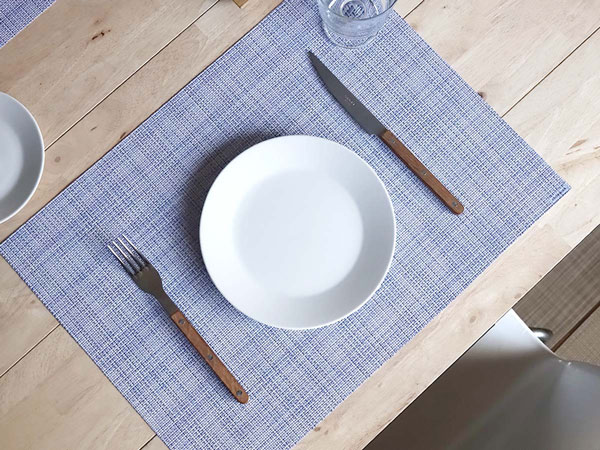 Chilewich チルウィッチ Mini Basketweave RECTANGLE (046:Periwinkle) ランチョンマット i-33001 | chilewich | 04