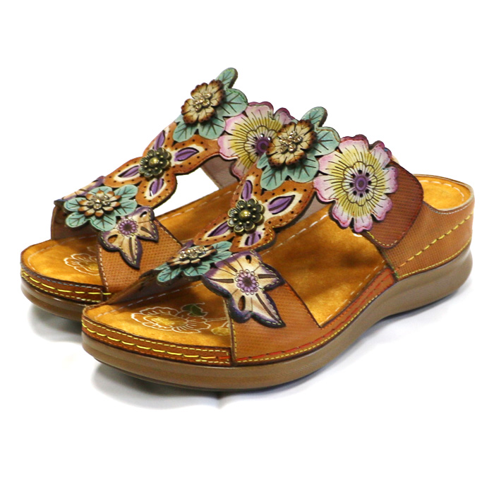 【美品】エスタシオン【24.5】サンダル　蜂の巣　蜂　イエロー　オレンジ 靴 エスタシオン サンダルのおすすめ人気商品一覧 通販 - Yahoo