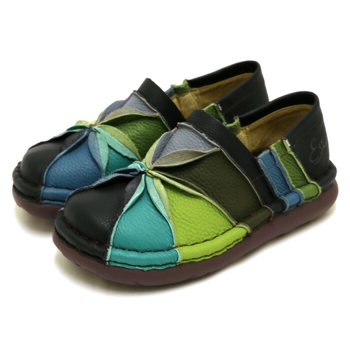 送料無料 スリッポン スニーカー 靴 レディース estacion 本革 えすた