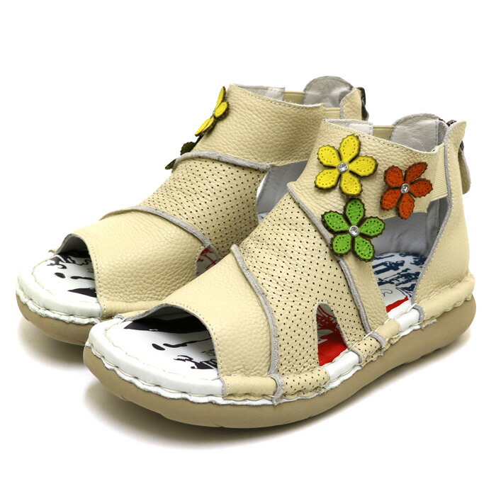美品 エスタシオン 2way スリッポン ストラップサンダル マルチカラー M Estacion(エスタシオン) / マジックタイプバックストラップ