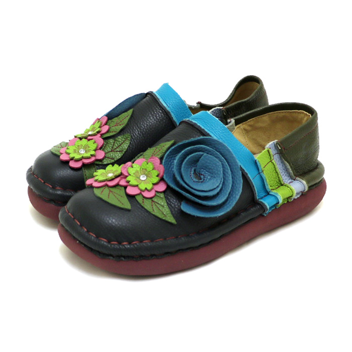 送料無料 スリッポン エスタシオン 靴 レディース estacion 本革