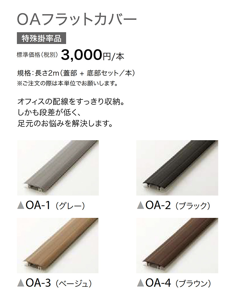 サンゲツ OAフラットカバー タイルカーペット 蓋部+底部セット