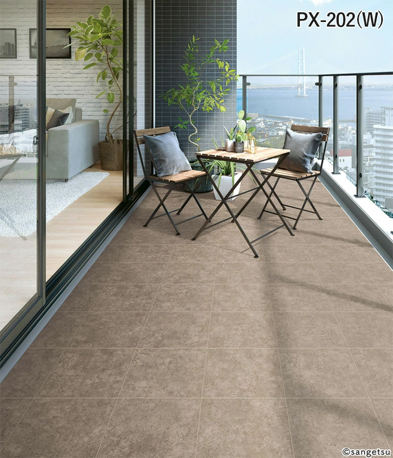 サンゲツ（SANGETSU） ノンスキッド モルタルタイル Wサイズ 2.0mm厚