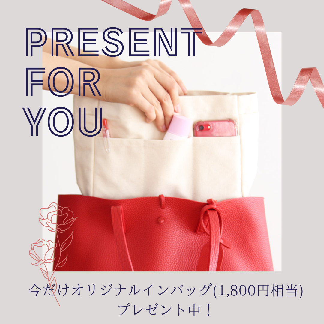 インバッグプレゼント中