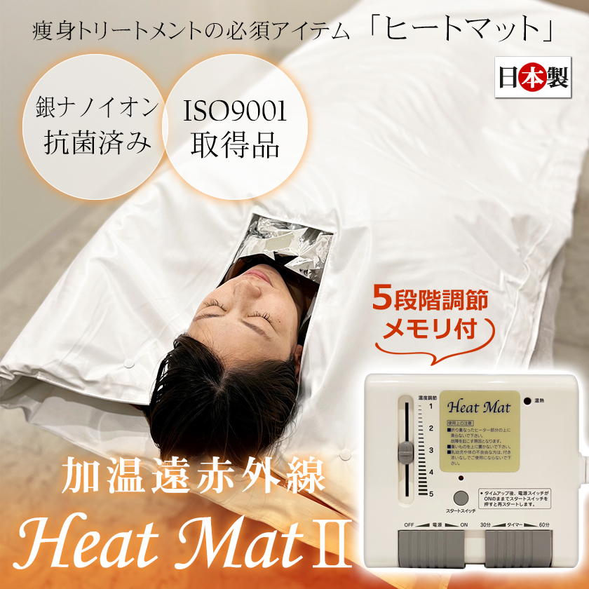 日本製 加温遠赤外線 ヒートマットII（HeatMatII）二つ折り サウナ