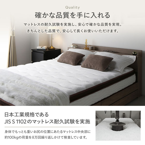 マットレス 単品 シングル 2層ポケットコイル ハイグレード 快眠