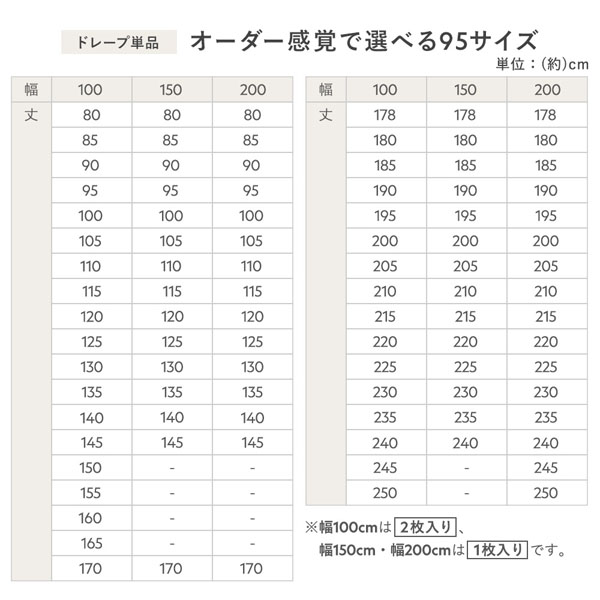国産 1級遮光 ドレープカーテン 単品 幅100×丈225cm 2枚入 ネイビー