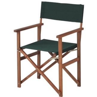 ガーデンチェア 折りたたみ椅子 ディレクターチェア グリーン ２脚