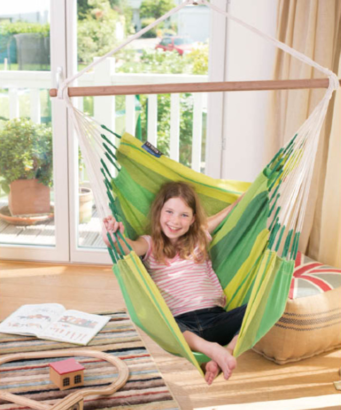 ハンモック チェア コットン 一人用 一人掛け グランピング リノベーション インテリア ストライプ 家具 室内 屋外 吊り コロンビア製 庭 ウッドデッキ アウトドア キャンプ ベランダ