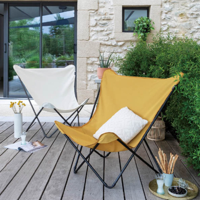 ガーデンチェア アウトドアチェア 折りたたみ イス バタフライチェア