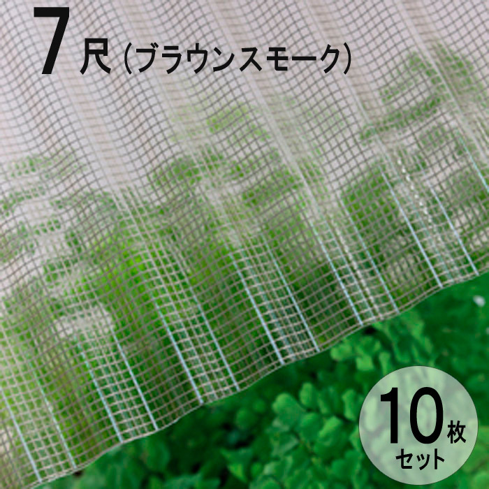 波板 ガラスネット 強化ナミイタ S 鉄板小波（32波） 7尺 2120×655mm ブラウンスモーク（800） 茶 10枚セット JIS規格品  タキロン ナミイタ 代金引換不可 :ga5103-msm:ESTOAH.home エストアホーム - 通販 - Yahoo!ショッピング