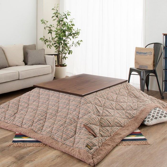 リバーシブルこたつテーブル 300Wヒーター付き こたつテーブル カーボン フラットヒーター300W 手元コントローラー付