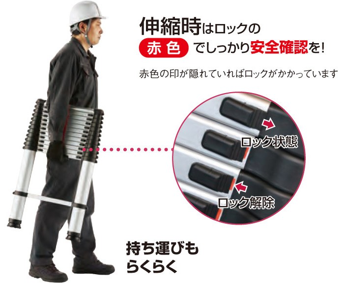 はしご 伸縮 スライドはしご 4.22m 避難はしご 防災グッズ 防災用品 地震対策 アルミ製 伸縮梯子 梯子 ハシゴ 軽量 コンパクト 指挟み防止