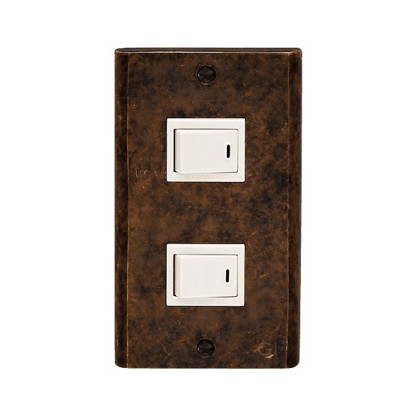 スイッチカバー プレート 2穴 2口用 コンセント コンセントカバーおしゃれ 真鍮 古色仕上げ Pl 古色 高級 金属 アンティーク In5864 Otk Estoah Home エストアホーム 通販 Yahoo ショッピング