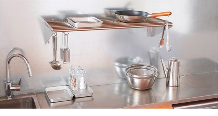 水切りラック ステンレス 水切り棚 PPパイプ棚 1段タイプ 横1200×奥行