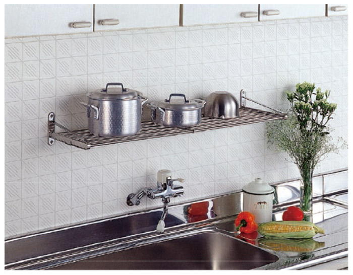 水切り棚1500x300x 300 水切りラック ステンレス 水切り棚 パイプ水切棚 1段式 PA5-45 横466.5