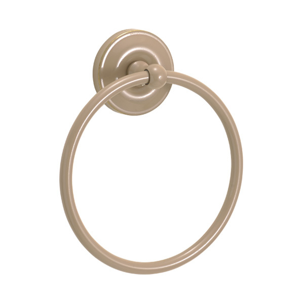 レビューで送料無料 タオルハンガー 真鍮 タオル掛け おしゃれ タオルリング Eg アースグレー仕上げ ミルクティー ベージュ W153 H1mm スタンダードシリーズ 洗面 トイレ キッチン 台所 サニタリー 内装 Diy 高級 タオル バスタオル 壁掛け 洗面脱衣室 内装