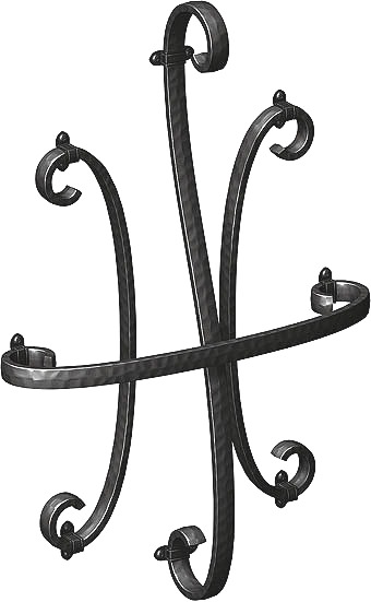 壁飾り 外壁 アイアン風 妻飾り ワイド型 35型 黒 シンボル アルミ鋳物 YKK AP 壁飾り 外壁 アイアン風 妻飾り ワイド型 35型 ブラック 黒