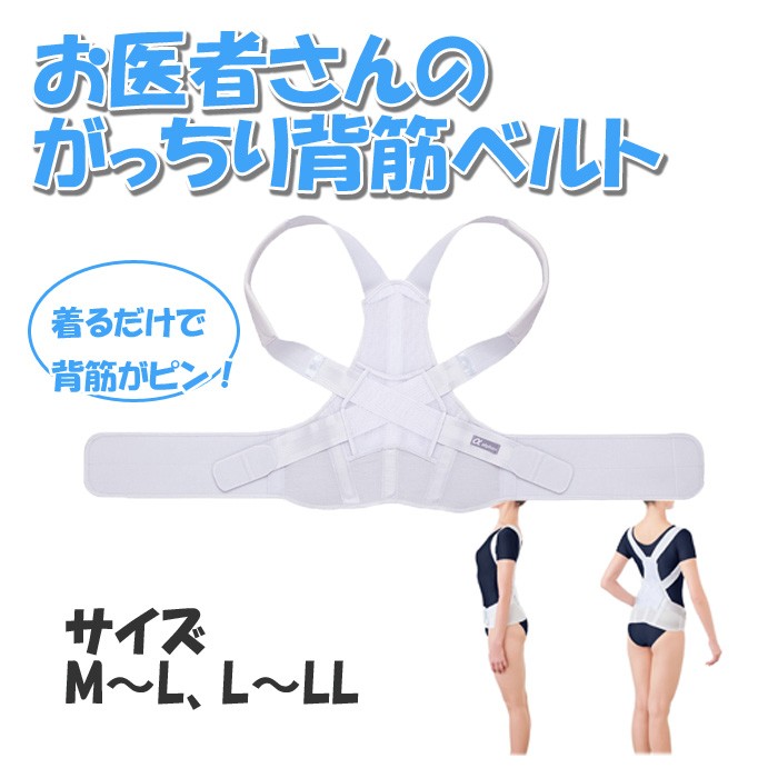 お医者さんのがっちり背筋ベルト アルファックス 高齢者 サポート 背筋 姿勢 ベルト 簡単 調節 安定 補助 介護 敬老の日 プレゼント 贈り物