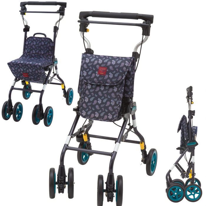 未使用　象印ベビー　シルバーカー　タイニーW Ⅲ　ヌーボーオム　買い物カート ウィズワン(象印ベビー)】シルバーカー ライトステップタイニーW