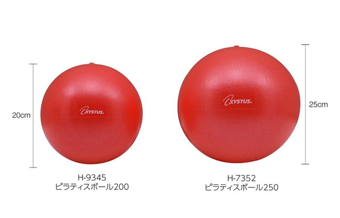 ピラティス ボール 25cm 150g ピラティスボール250 赤 XYSTUS