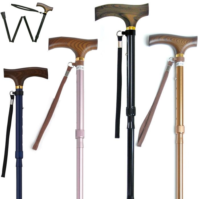 杖 折りたたみ 伸縮 軽量 女性 色4種類 夢ライフステッキ