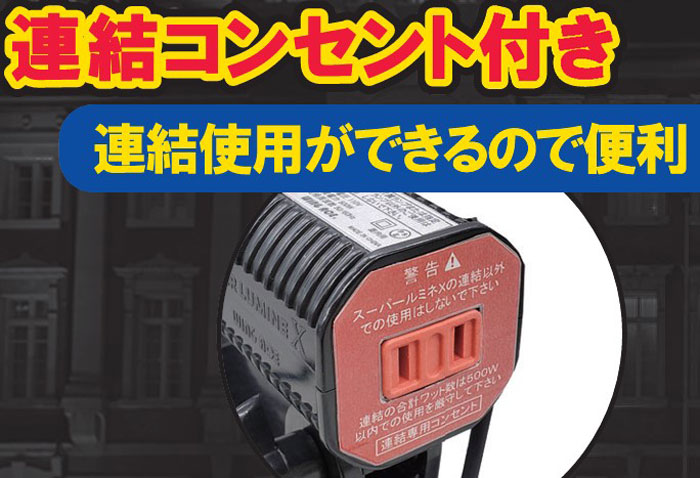 led 投光器 100v スーパールミネ X 60CL 60W マグネット付クリップ