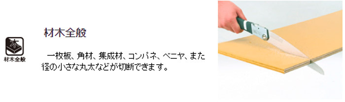 材木全般一枚板、角材、集成材、コンパネ、ベニヤ、また径の小さな丸太などが切断できます。