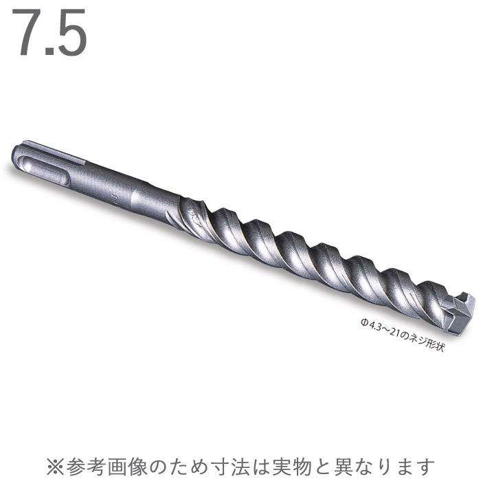 ハンマードリル コンクリートドリル デルタゴン SDS-プラス 3枚刃 ネジタイプ 乾式 1本単位 ミヤナガ Z軸 SDS-plus 軽量ハンマー