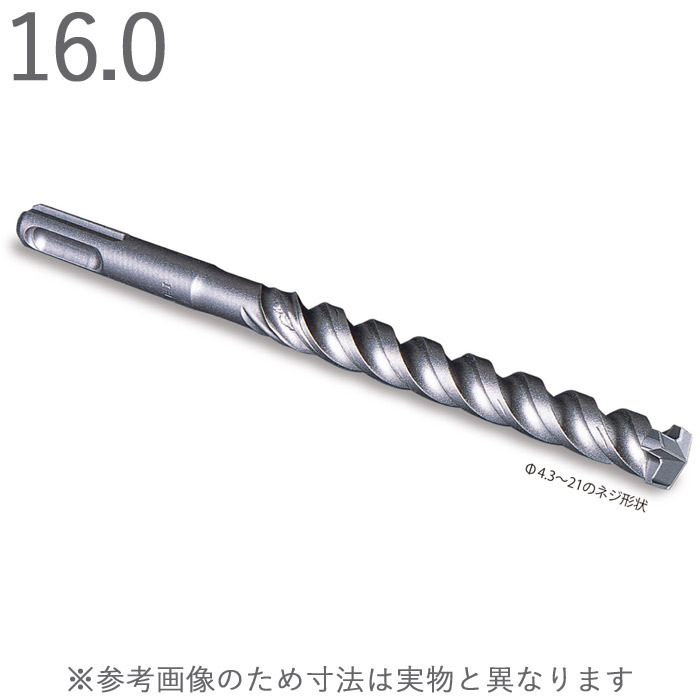 ハンマードリル コンクリートドリル デルタゴン SDS-プラス 3枚刃 ネジタイプ 乾式 1本単位 ミヤナガ Z軸 SDS-plus 軽量ハンマー