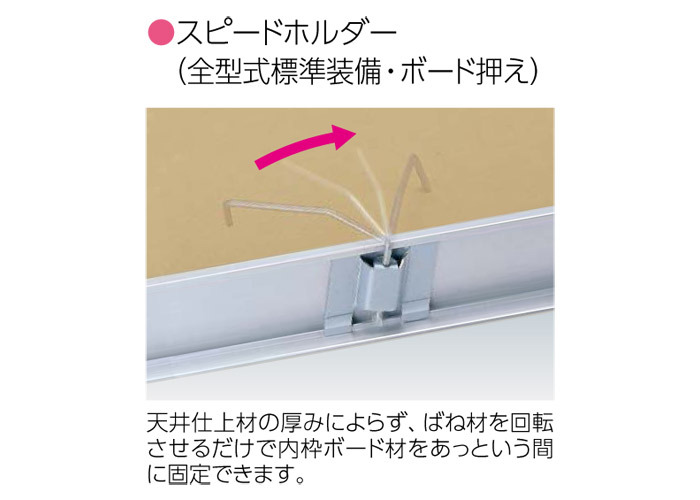 天井点検口 300角 開口寸法 303mm 鋼製下地 額縁タイプ CFZ3-30