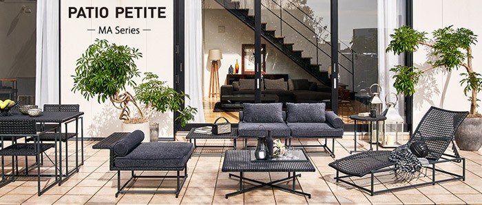 ガーデンソファ 人工ラタン 屋外用 パティオプティ MA-ソファ シングル