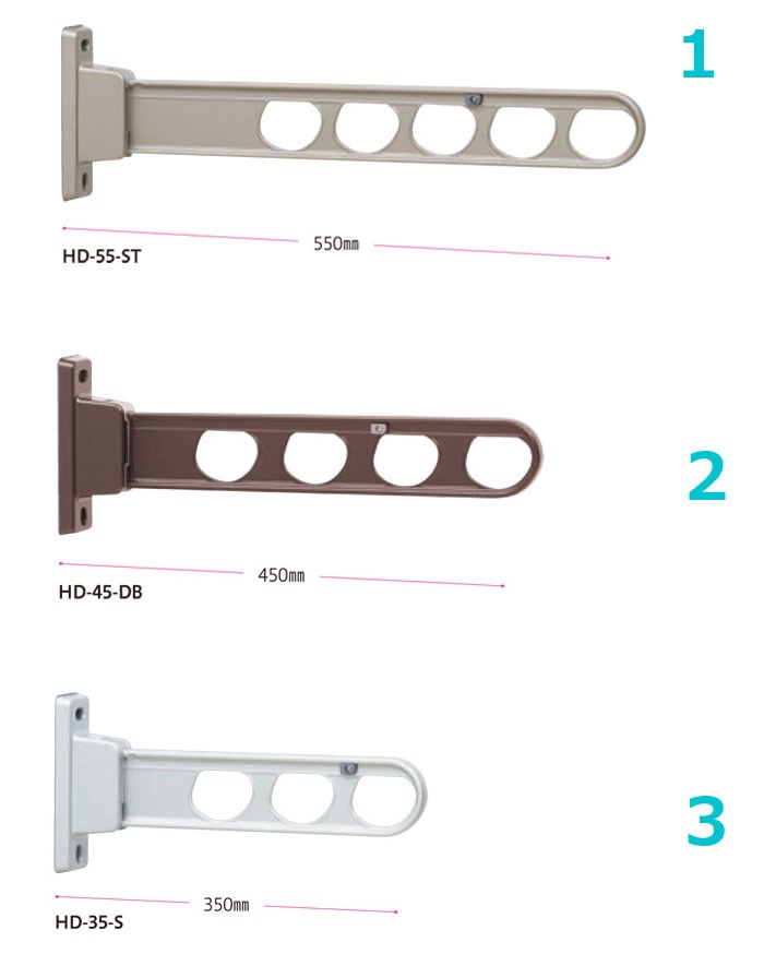 物干し竿受け 屋外 ベランダ 川口技研 ホスクリーン 腰壁用 HDS型45cm 収納型 スタンド１本 物干し 壁付け 物干し金物 物干金物 壁付  おしゃれ :in0353-msm:家と庭のDIY通販 イーハウスマニア - 通販 - Yahoo!ショッピング