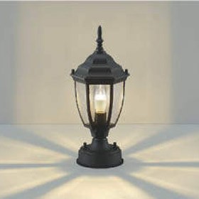玄関 照明 門柱灯 門灯 LED付 白熱球40W相当 防雨型 高さ368×幅164