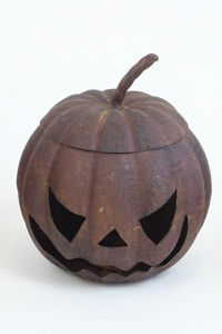 ハロウィン 飾り カボチャ パンプキン オーナメント メタルヘッド