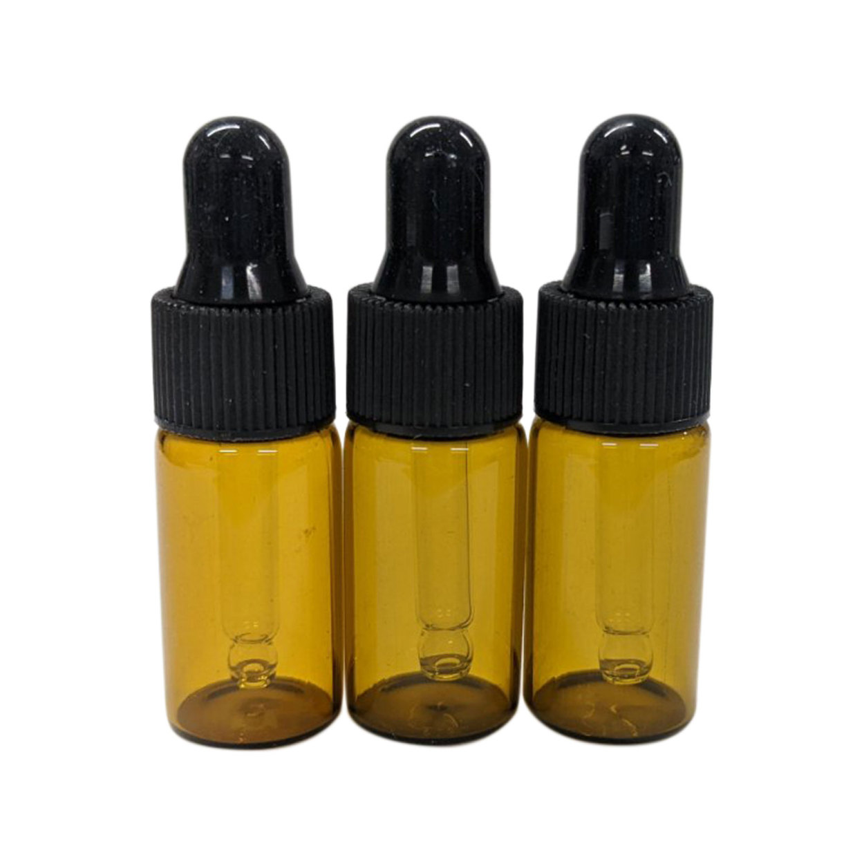 スポイト 遮光瓶 3ml 5ml 選べる 3本セット 瓶 ビン アロマオイル 香水 