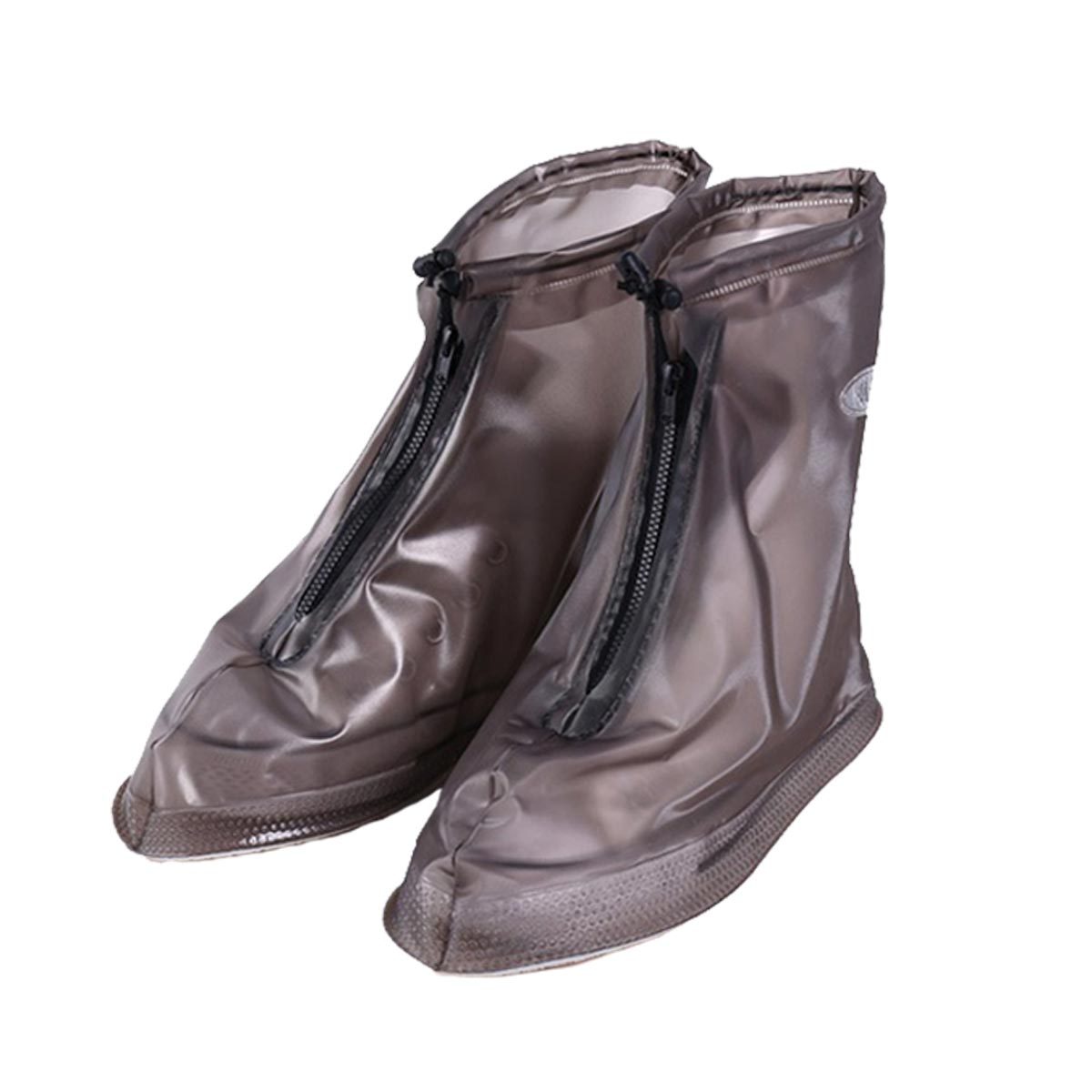 シューズカバー レインシューズ 雨用 靴カバー 防水 チャック式 ブーツ 