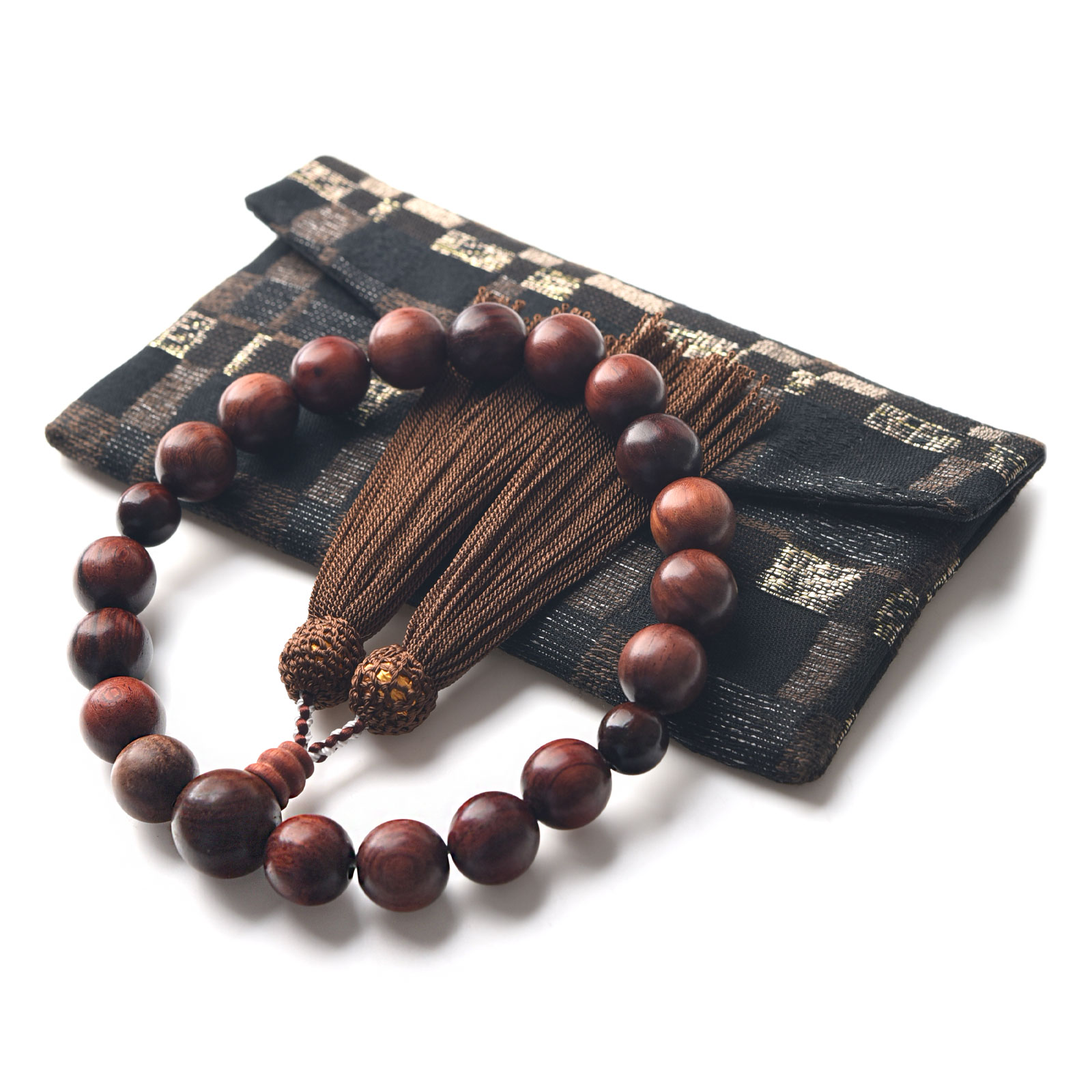 EsuonHappiness 数珠 男性 男性用 4種類から選べる 天然素材 高級 数珠