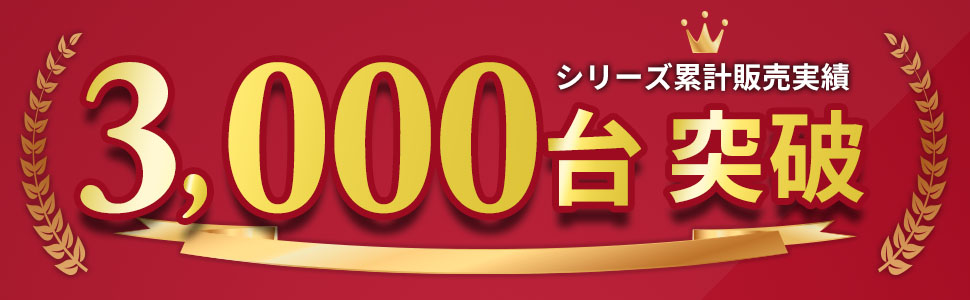 販売台数3000台突破!!