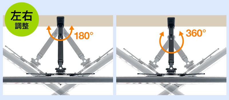 50 60型までの液晶ディスプレイに対応のテレビ壁掛け金具 上下左右可動 角度調整可能